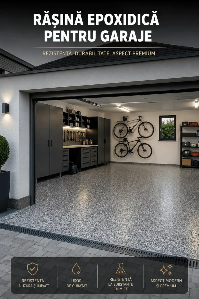 Pardoseală rezistentă din rășină epoxidică pentru spații comerciale